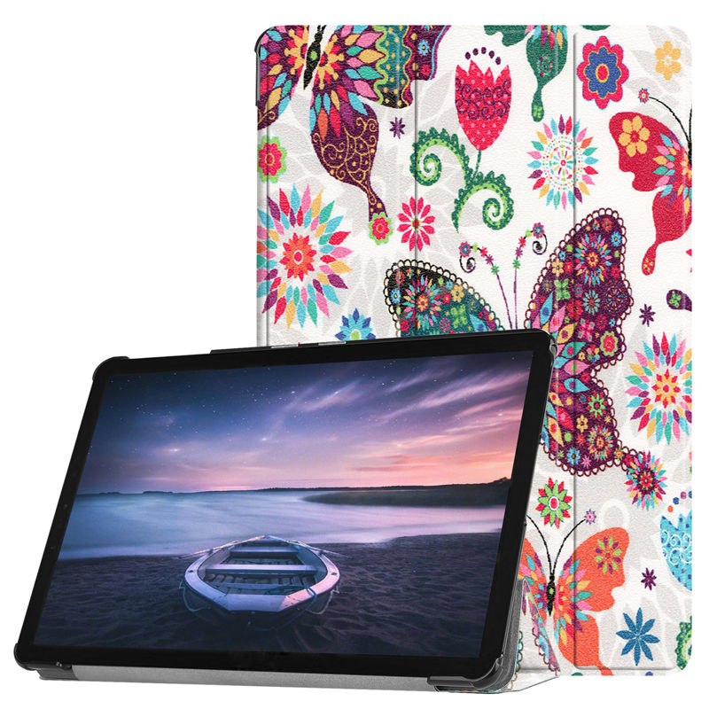 Case Samsung Galaxy S4 10.5 T830 / T835 #เคสฝาพับหนัง PU สามพับพิมพ์ลาย Pattern Printing Tri-fold Leather Smart Cover
