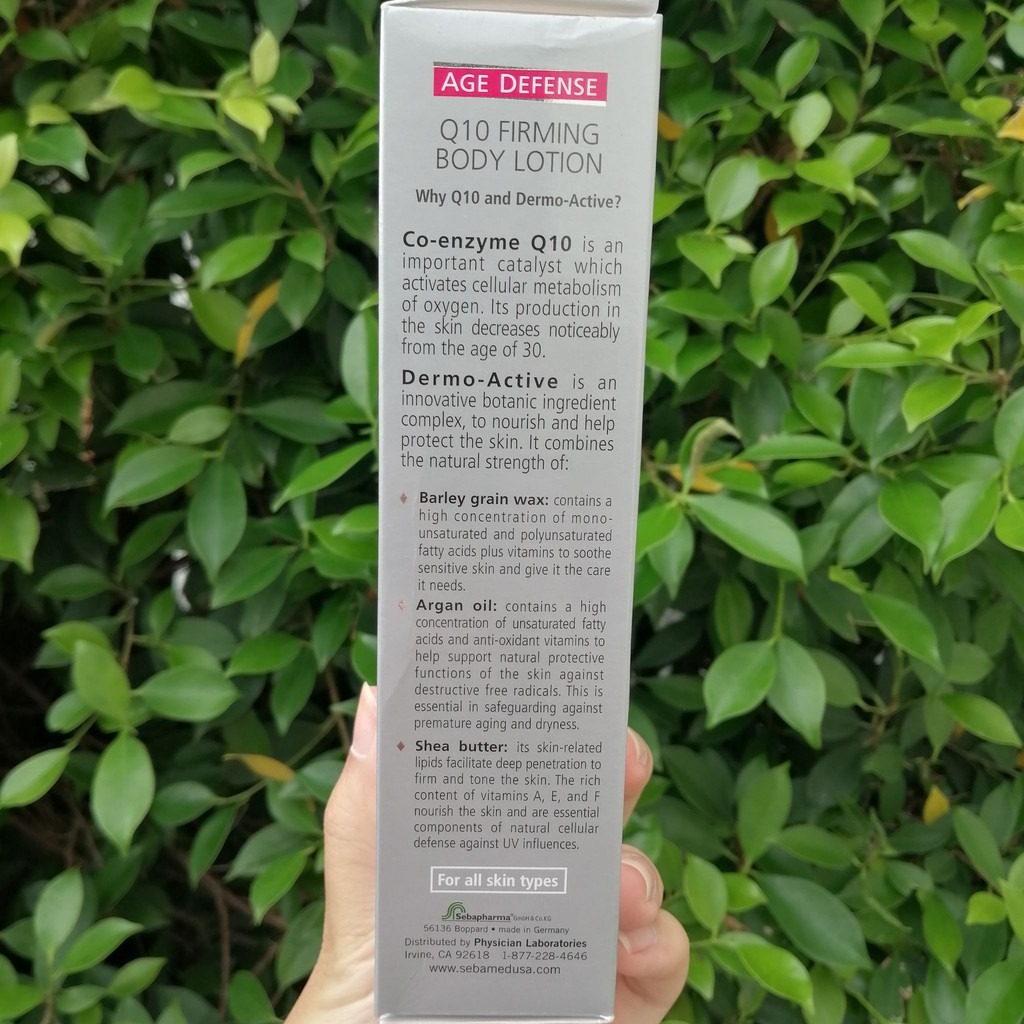 (Pre Order) Sebamed® Age Defense Q10 Firming Body Lotion 6.8 fl oz (200 ml) ซีบาเมด ช่วยให้ผิวกระชับเต่งตึง เพิ่มความชุ่มชื้น ให้ผิวดูอ่อนเยาว์