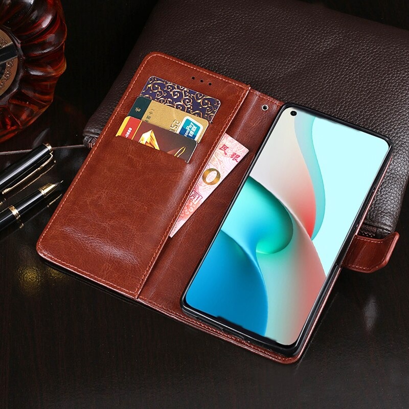 เคส Samsung Galaxy A32 5G #เคสฝาพับแบบกระเป๋าสตางค์หนัง PU ผิวหนังม้า Crazy Horse