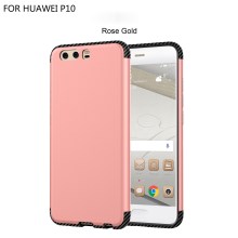 เคส Huawei P10 5.1นิ้ว #เคสฝาหลังCarbon Fiber Texture Matte Hybrid (พลาสติก + TPU)