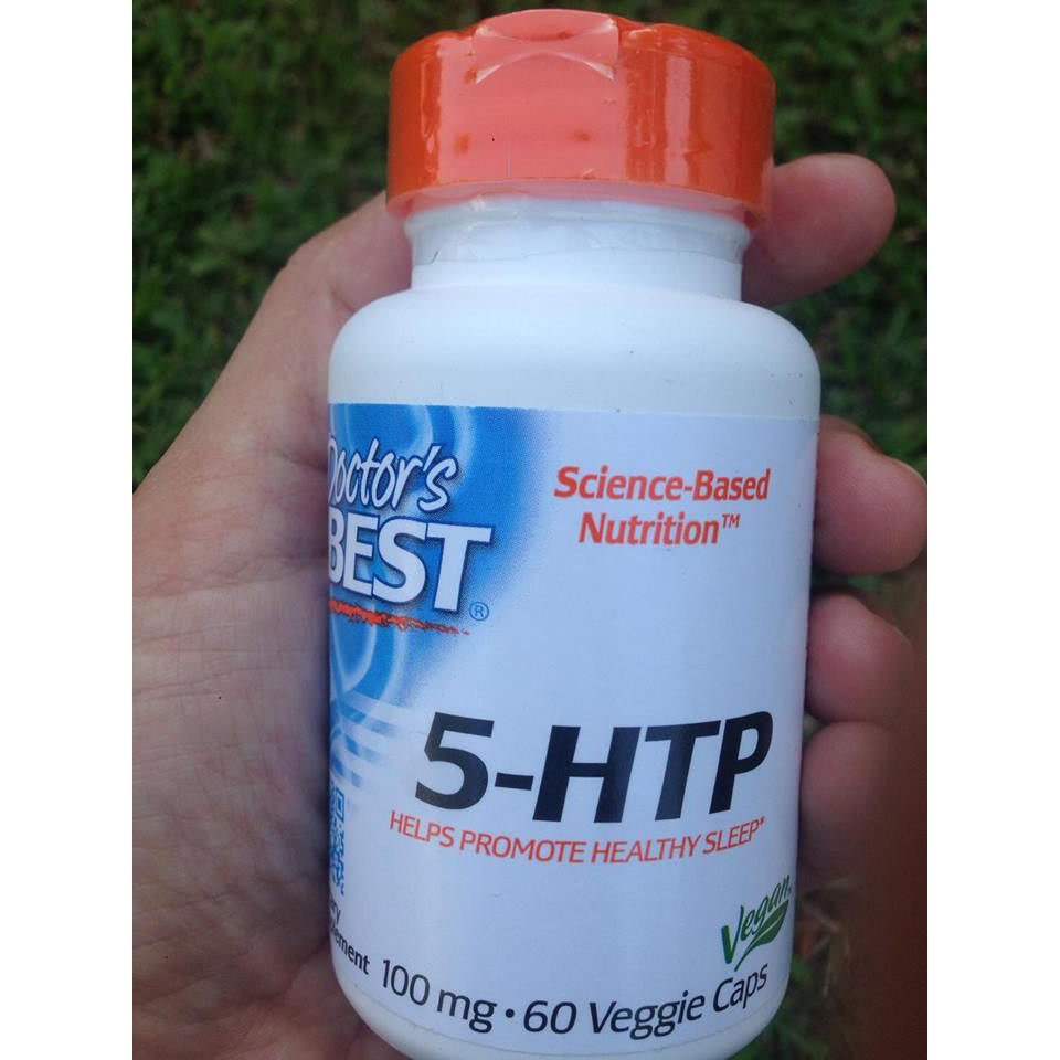 Doctor's Best® 5-HTP 100mg 60 Veggie Caps ลดความวิตกกังวล ช่วยให้จิตใจสงบ ผ่อนคลาย ช่วยในการนอนหลับ