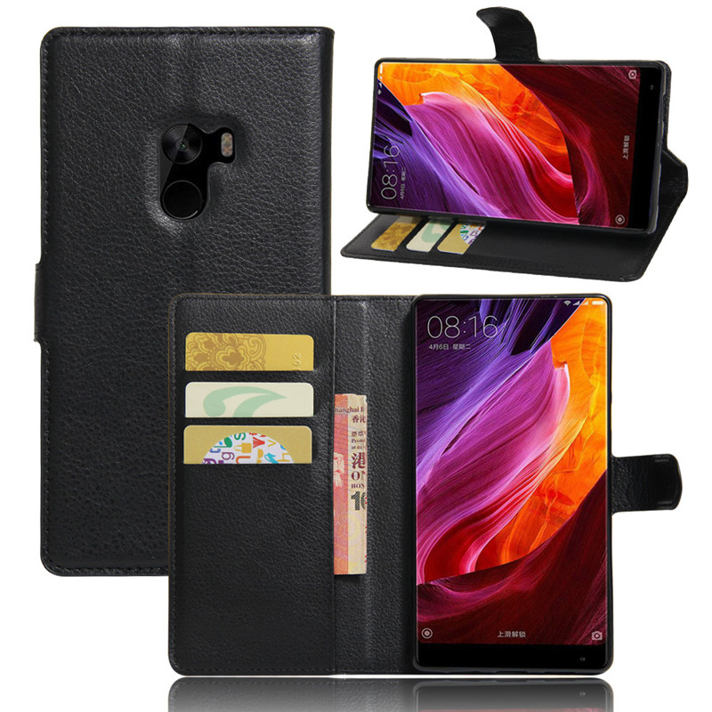 เคส Xiaomi Mi Mix สไตล์กระเป๋าสตางค์หนัง PU ลิ้นจี่ มีช่องเสียบบัตรสวยๆ