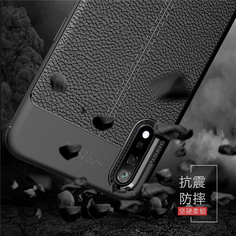 เคส Vivo S1 #เคสฝาหลัง TPU ผิวลิ้นจี่ช่วยป้องกันลายนิ้วมือและกันลื่นได้ดี