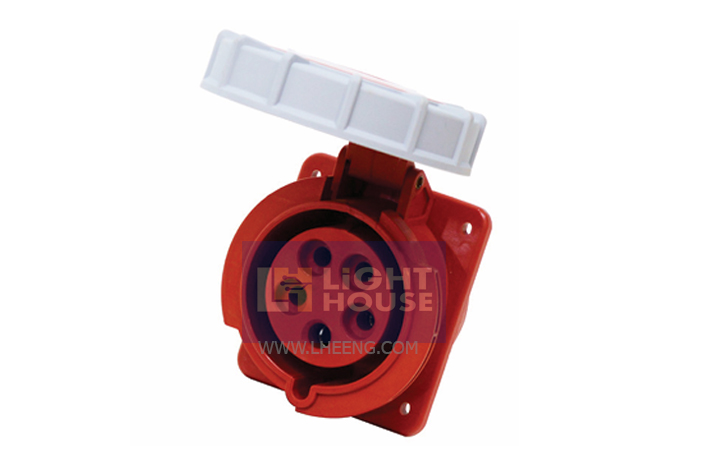 HTN-4151 "DAKO PLUG" เต้ารับฝังตรงกันน้ำ (3P+N+E) 16A IP67