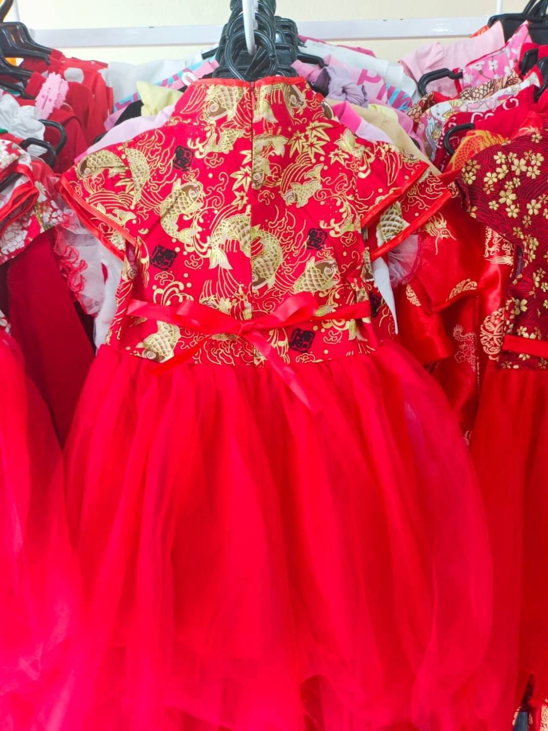 ชุดตรุษจีนสาวน้อย ฟรุ้งฟริ้ง