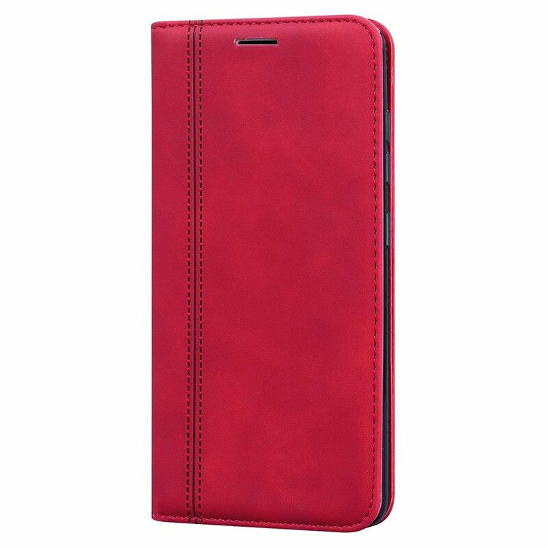 เคส Huawei Y7a #เคสฝาพับแบบกระเป๋าสตางค์ Magnetic Flip Wallet Bracket Leather Lattice TPU Phone Case