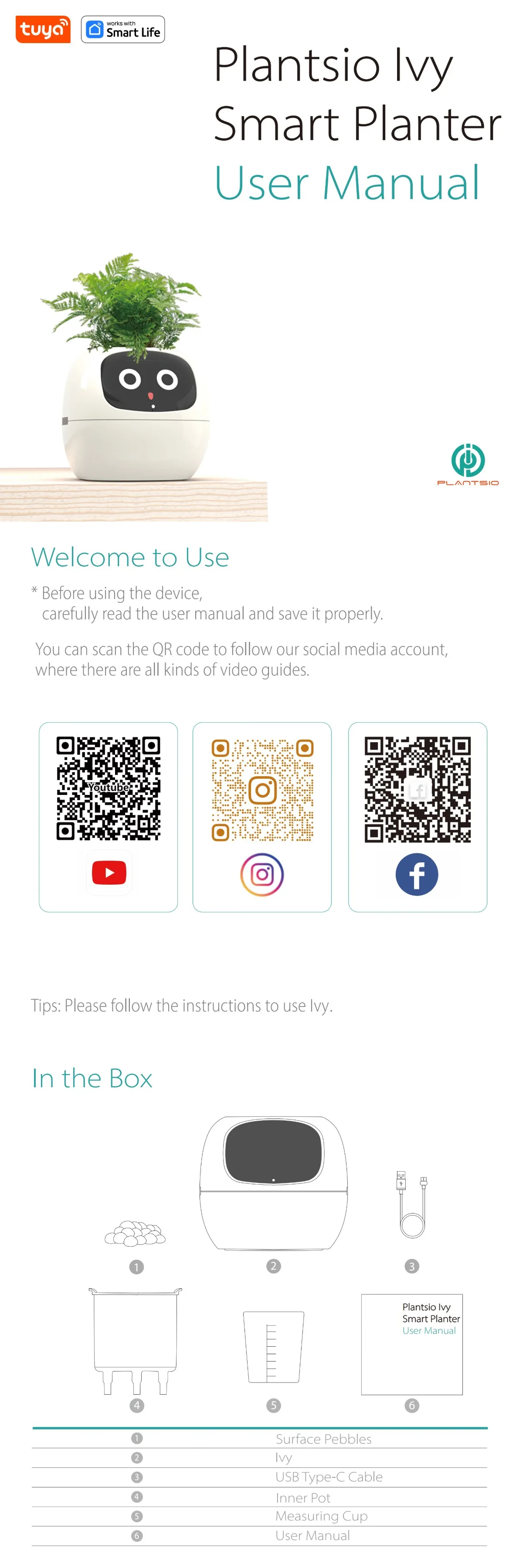 หุ่นยนต์พืชไอวี่ Smart planter Endless Ivy