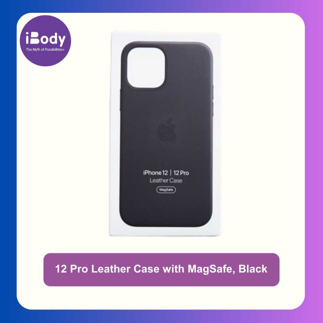 เคสหนัง สำหรับ iPhone 12 | 12 Pro พร้อม MagSafe เคส เคสโทรศัพท์ เคสมือถือ เคสiPhone iPhone 12 | 12 Pro Leather Case with MagSafe, Black (Apple®)