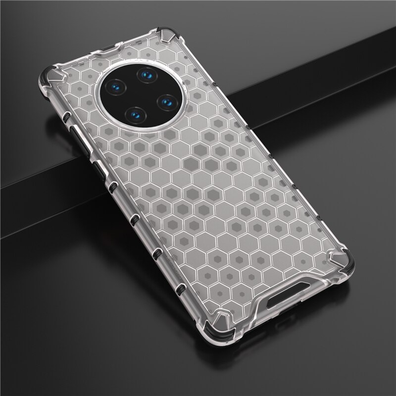 เคส Huawei Mate 40 Pro #เคสฝาหลังกันกระแทก Honeycomb Shock Absorber TPU + PC + Silicone Hybrid