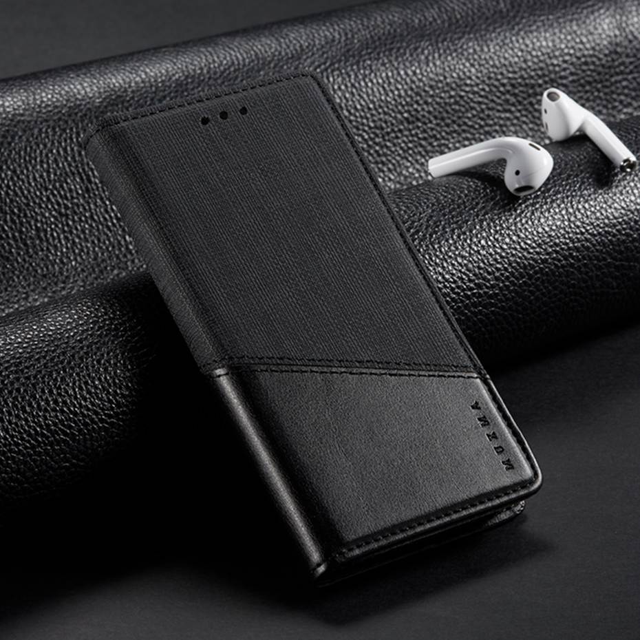 เคส Xiaomi Pocophone F1 #เคสฝาพับ MUXMA หนัง PU ออกแบบสีทูโทนมีช่องเสียบบัตร PU Leather Magnetic Wallet