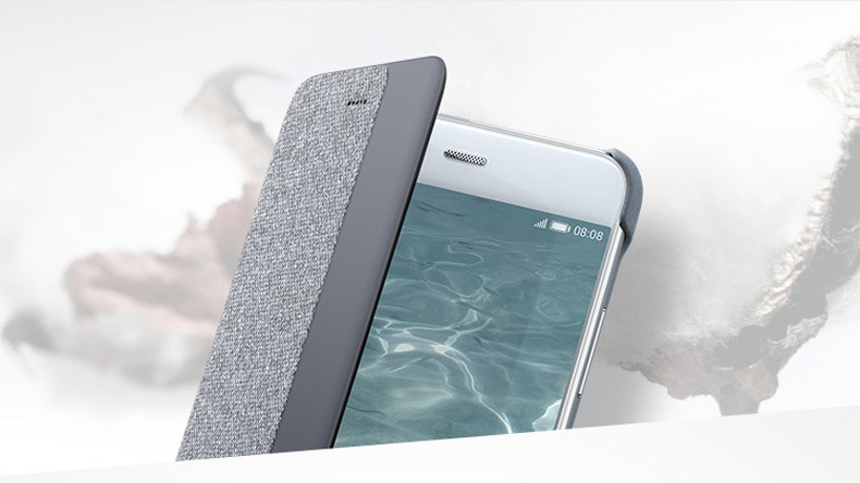 เคส Huawei P10 Plus เคสฝาพับ TPU OEM HUAWEI Side Window Smart Leather