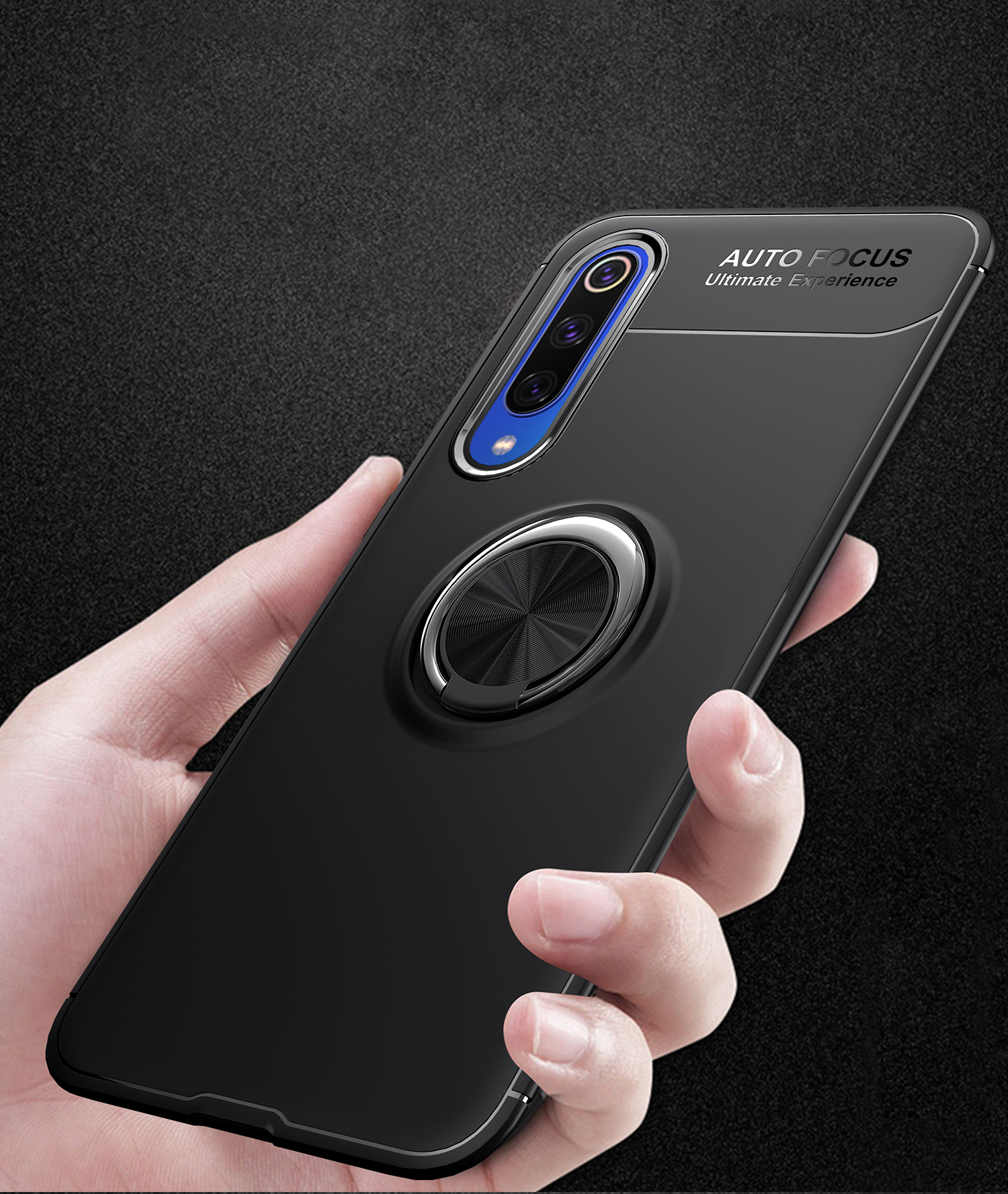 เคส Xiaomi Mi 9 SE #เคสฝาหลัง LENUO Metal Ring Bracket TPU (แผ่นโลหะแบบ Built-in)