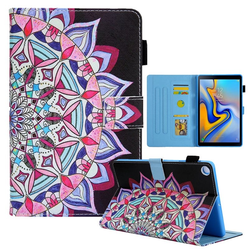 เคส Samsung Galaxy Tab A7 Lite 8.7" (T220,T225) #เคสฝาพับหนัง PU พิมพ์ลาย Pattern Printing Stand Leather