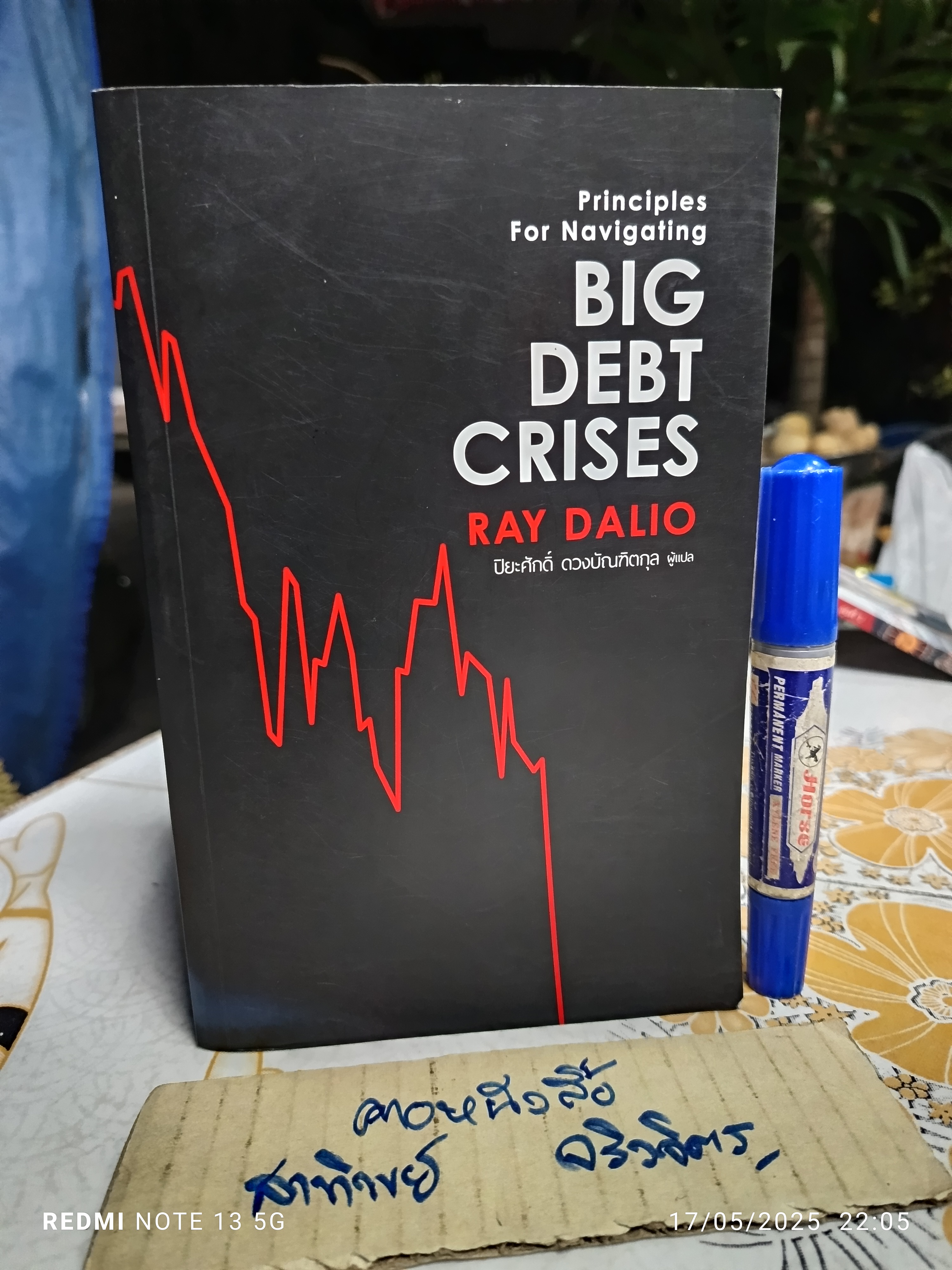Big Debt Crises ภาคภาษาไทย Ray Dalio เขียน ปิยะศักดิ์ ดวงบัณฑิตกุล. แปล (Principles for Navigating Big Debt Crises) **สินค้าหมด**