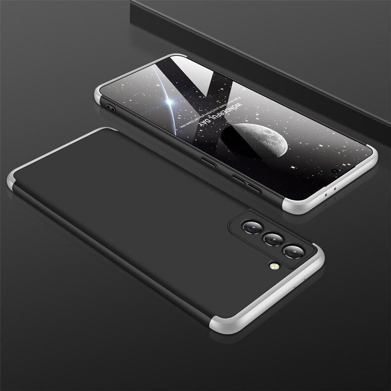 เคส Samsung Galaxy S22 5G #เคสฝาหลังพลาสติกแข็ง Detachable All-wrapped Matte แยกชิ้นได้