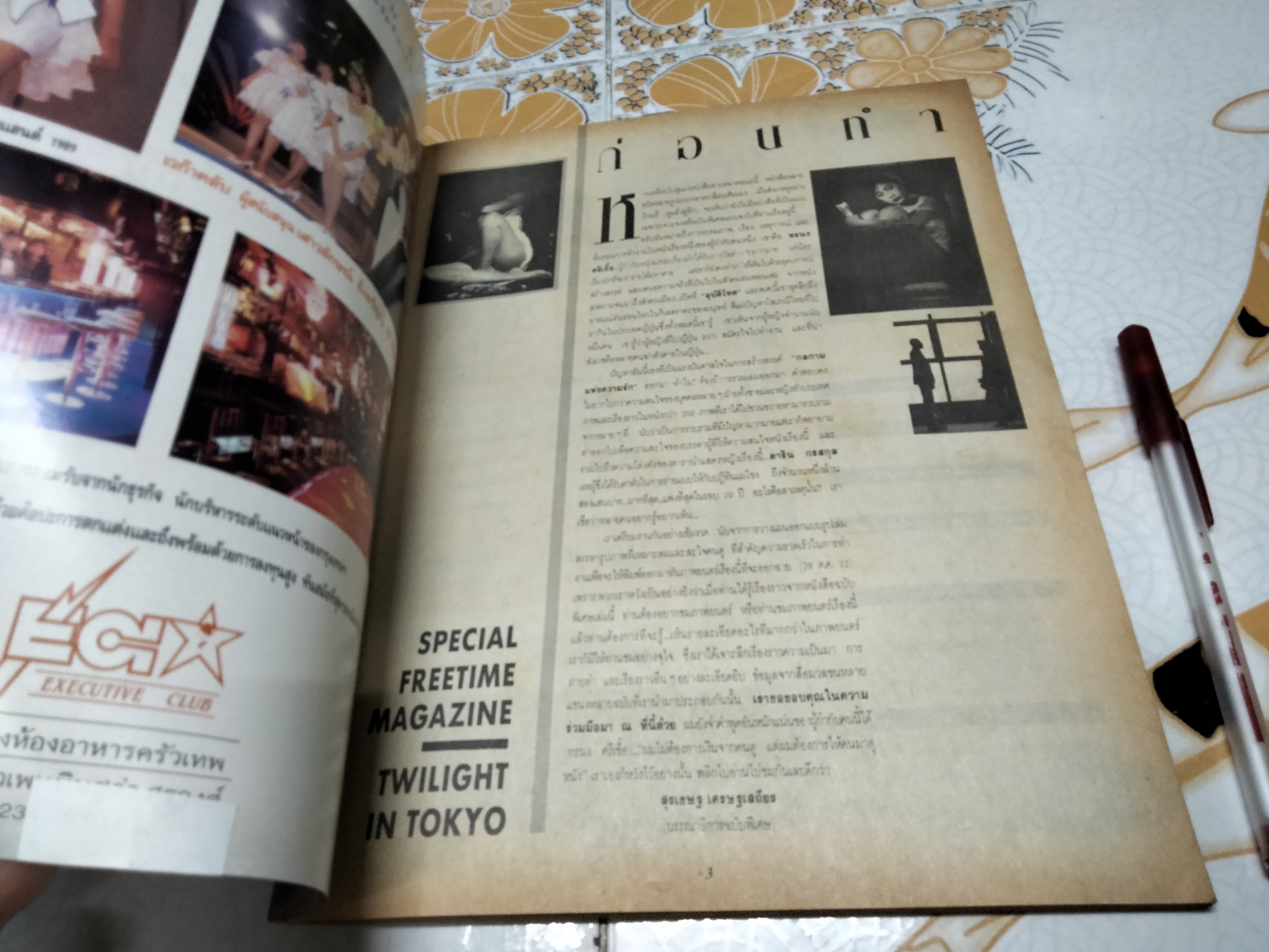 นิตยสาร ฟรีไทม์ ฉบับพิเศษ 'กลกามแห่งความรัก' TWILIGHT IN TOKYO **สินค้าหมด**