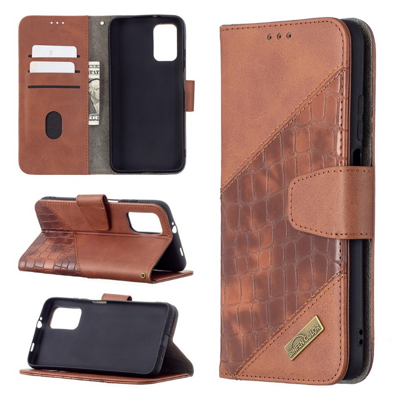 เคส Samsung Galaxy A53 5G #เคสฝาพับหนัง PU ลายนูนมีช่องเสียบบัตร Luxury Crocodile Texture Wallet Emboss Leather Stand Phone Case