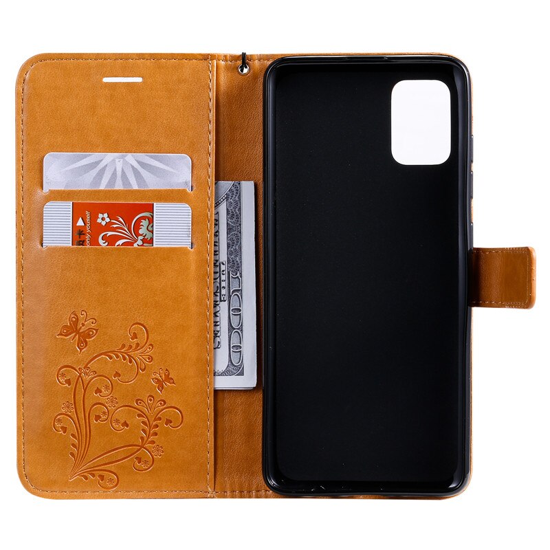 Case Samsung Galaxy S20 #เคสฝาพับหนัง PU Imprint Butterflies Pattern