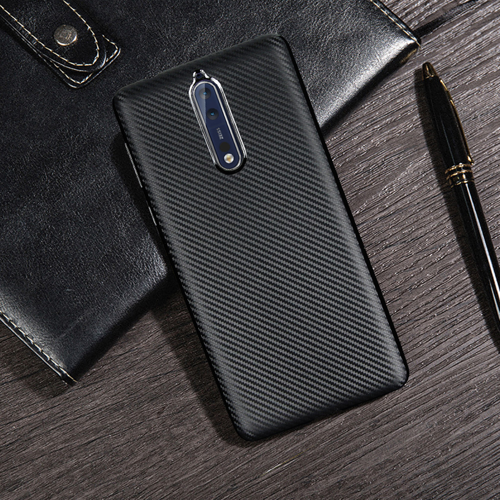 เคส Nokia 8 #เคสฝาหลัง TPU นิ่มแบบคาร์บอนไฟเบอร์ Soft Skin Case สินค้าดีราคาเบาๆสบายกระเป๋า
