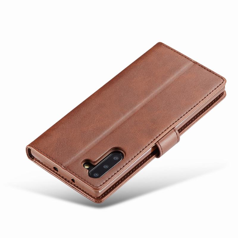 Case Samsung Galaxy Note 10 Plus #เคสฝาพับหนัง PU LC.IMEEKE คุณภาพดีสไตล์กระเป๋าสตางค์พร้อมช่องใส่การ์ด