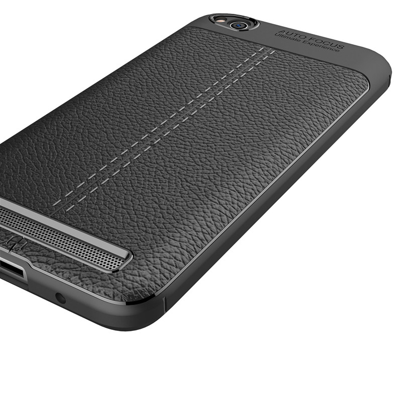 Case Xiaomi Redmi 5A #เคสฝาหลังผิวลิ้นจี่ช่วยป้องกันลายนิ้วมือและกันลื่นได้ดี