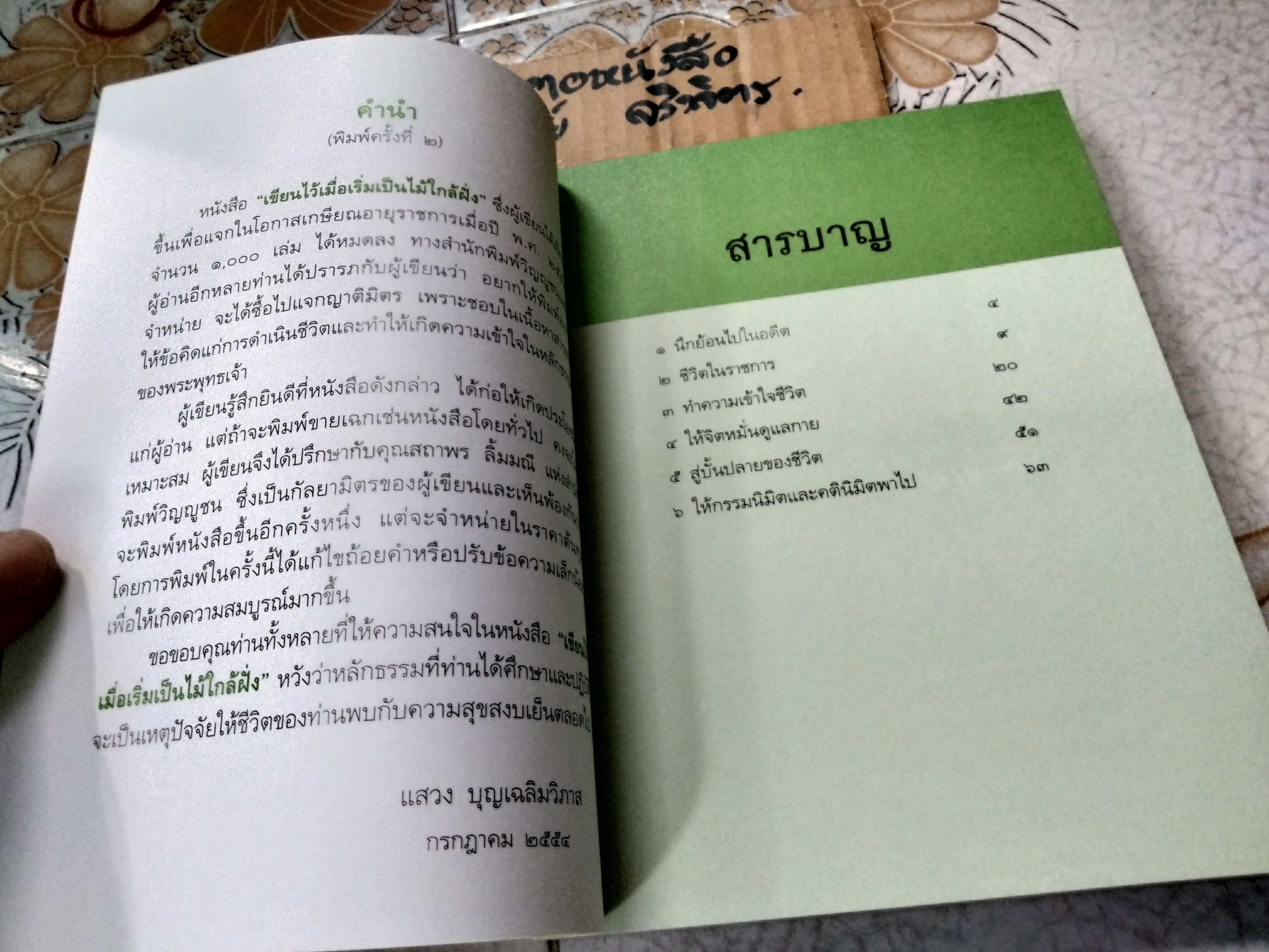 เขียนไว้เมื่อเริ่มเป็นไม้ใกล้ฝั่ง โดย แสวง บุญเฉลิมวิภาส