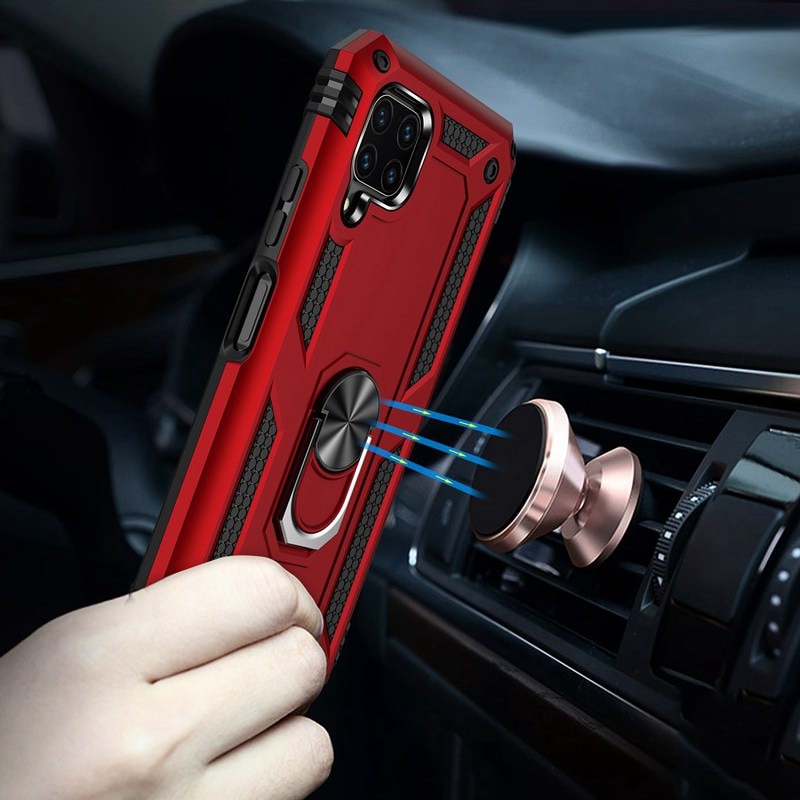 Case Samsung Galaxy M53 5G #เคสฝาหลัง Hybrid TPU+PC มีแหวนสวมนิ้ว
