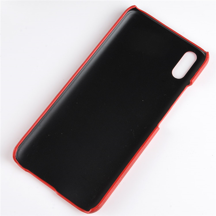 Case vivo V11 / V11 Pro #เคสฝาหลังพลาสติกแข็งเคลือบหนัง PU ผิวลิ้นจี่สีสันสวยงามทันสมัย