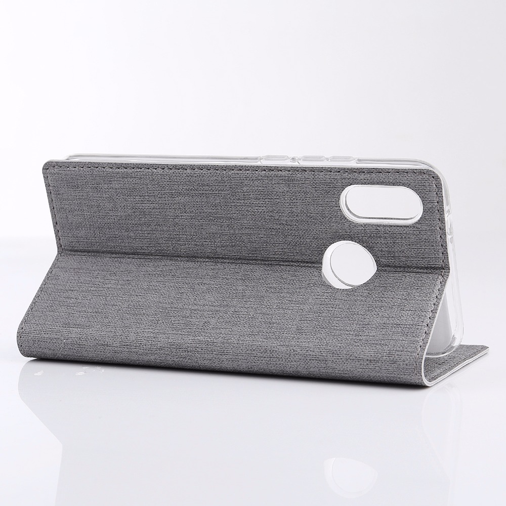 Case Xiaomi Mi Mix 3 #เคสแบบฝาพับหนัง PU Cross Texture Card Holder Leather Style Auto-absorbed คุณภาพดี