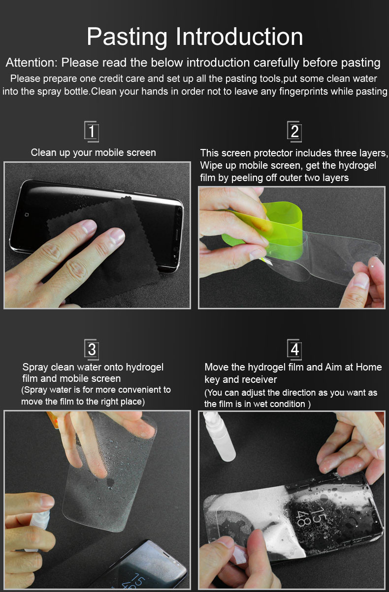 ฟิล์มกันรอย Nokia 8 แบบเต็มหน้าจอ IMAK Soft Hydrogel Soft Protector มี 2 แผ่น