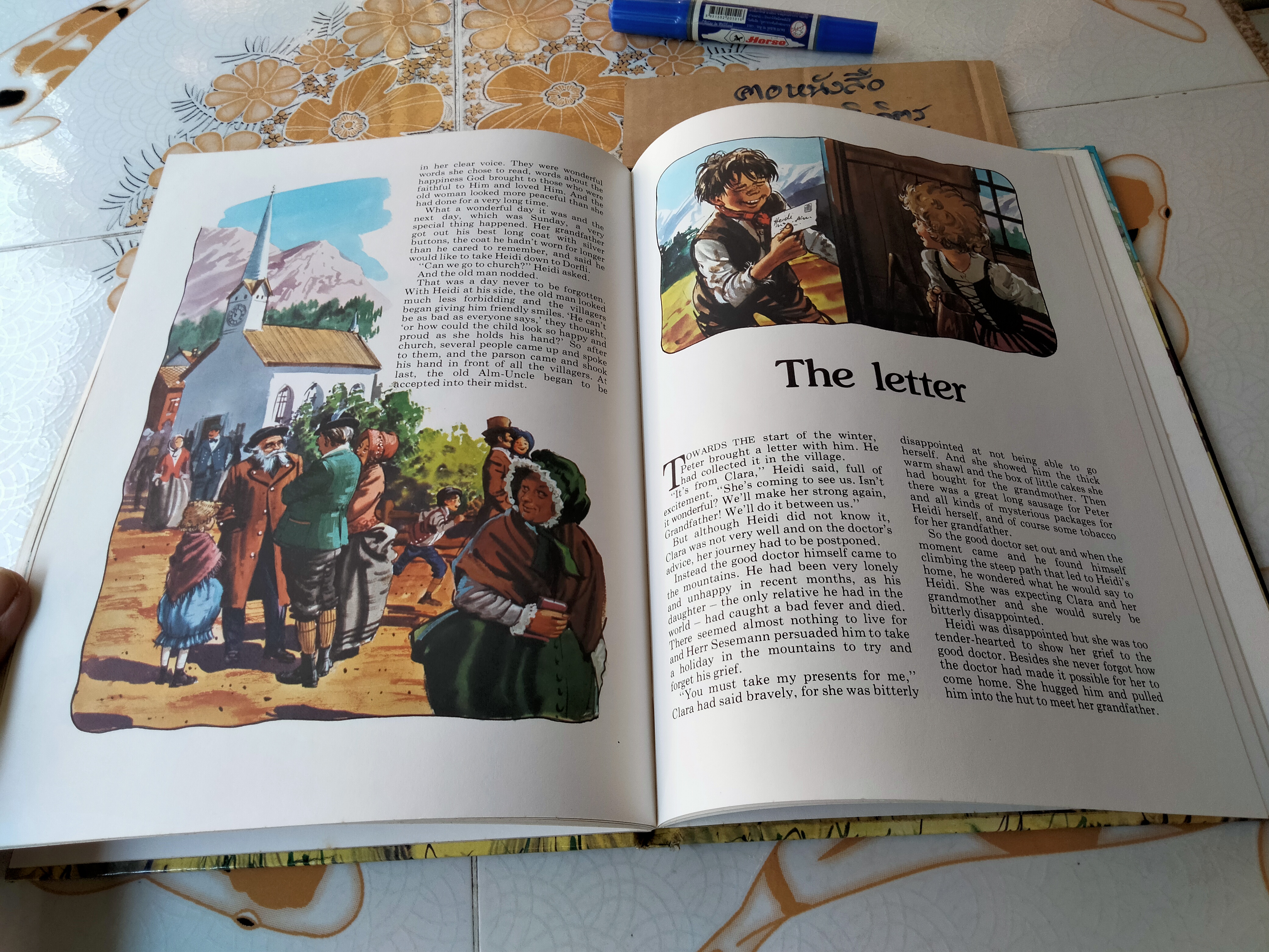 Heidi - Johanna Spyri Award Adventure Classics (มือสองปกแข็ง) ภาพประกอบโดย JOHN WORSLEY **สินค้าหมด**