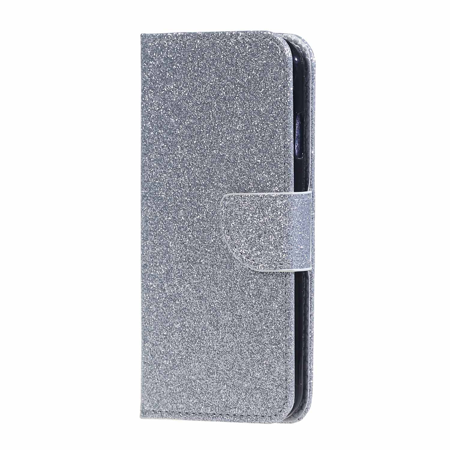 เคส Huawei Y7 (2017) #เคสฝาพับหนัง PU Flash Powder PU Leather สีสันสยงามราคาถูก