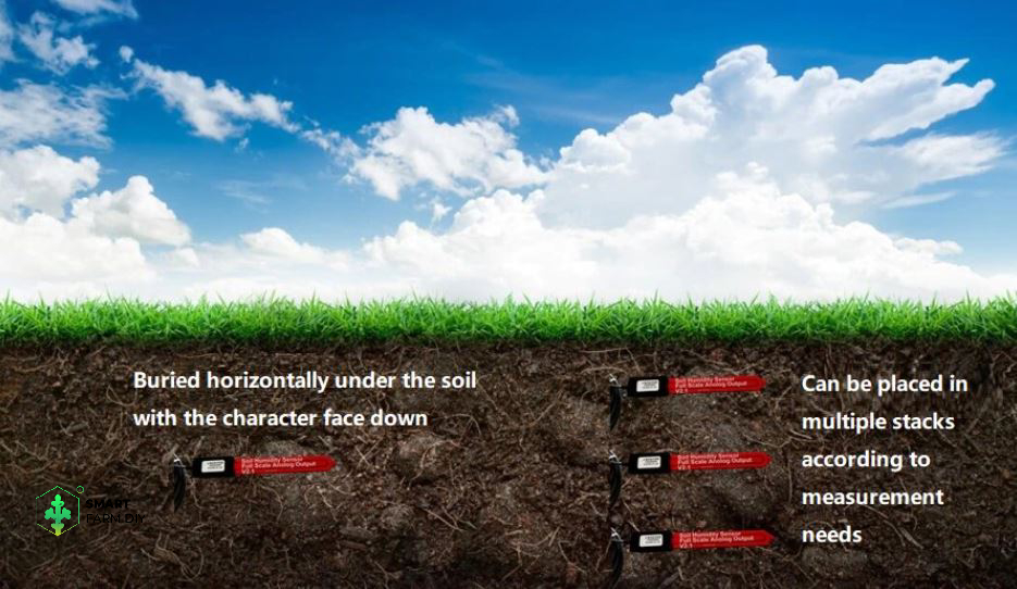 SOIL DIGITAL CAPACITIVE อุณหภูมิ ความชื้น ในดิน