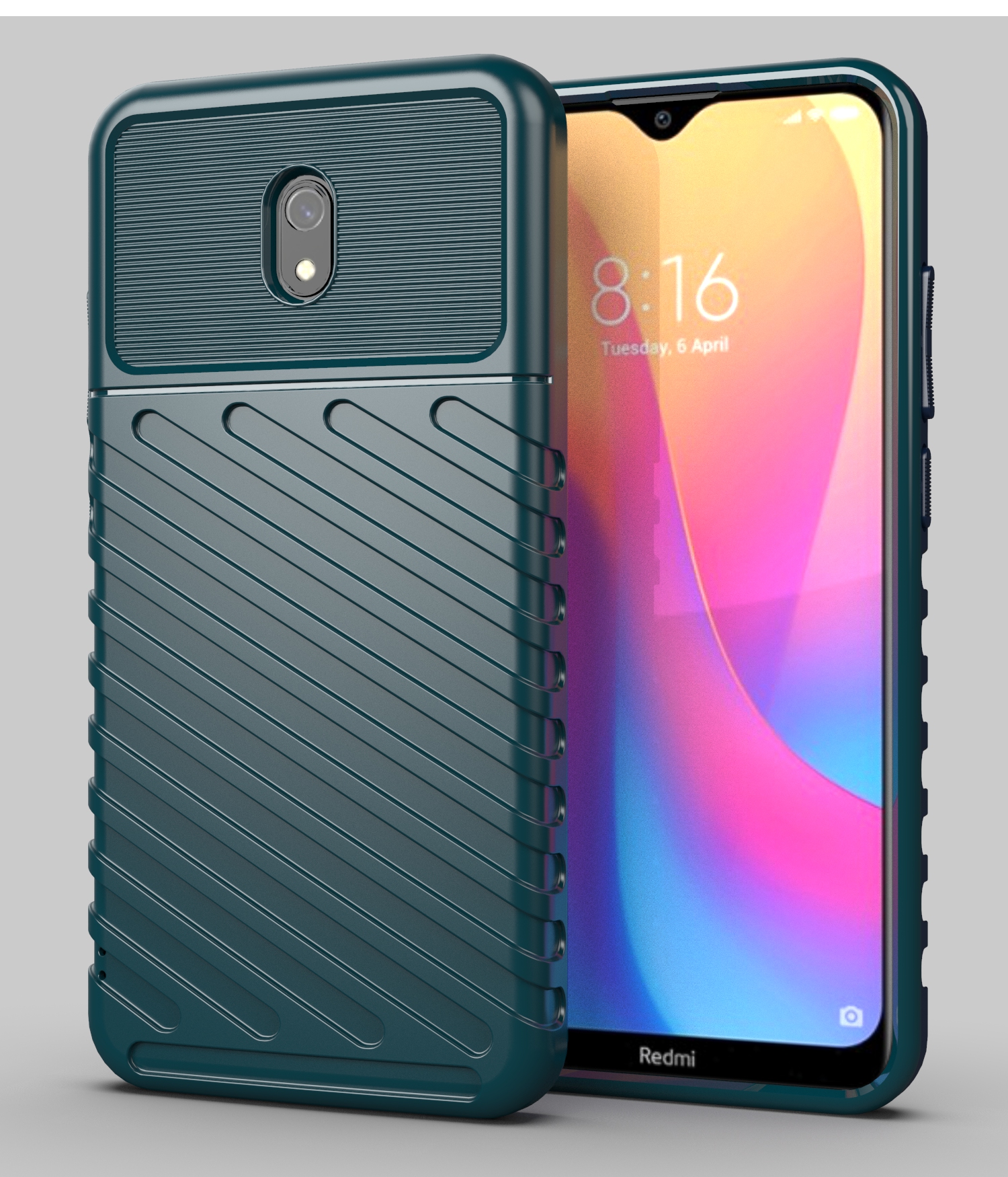 Case Xiaomi Redmi 8A #เคสฝาหลัง TPU อ่อน Thunder Series Twill Texture Soft TPU