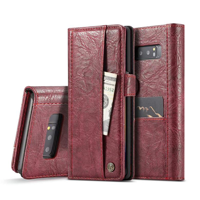Case Samsung Galaxy Note 8 SM-N950 #เคสฝาพับสไตล์วินเทจ CASEME Vintage Style Card Holder PU Leather