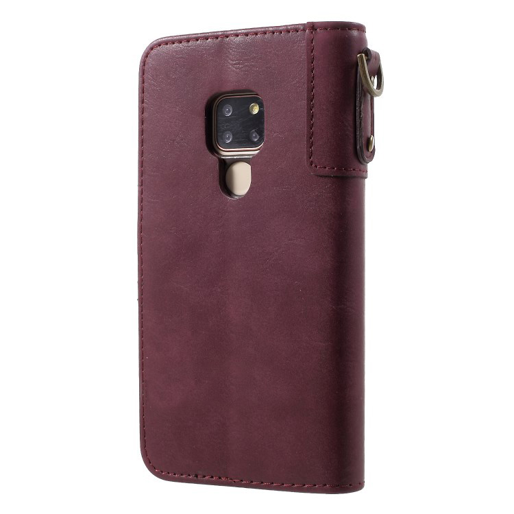 Case Huawei Mate 20 #เคสฝาพับแบบกระเป๋าสตางค์ Cowhide Leather Stand Wallet Stan