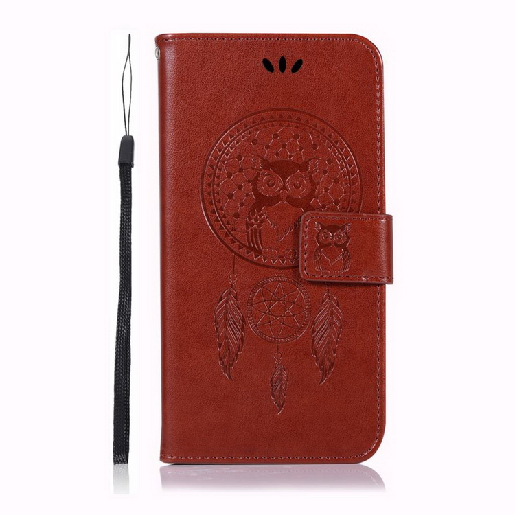 เคส Xiaomi Mi 11 #เคสฝาพับแบบกระเป๋าสตางค์ฝาพับหนัง PU ลายนกฮูก Imprint Owl Dream Catcher PU Leather