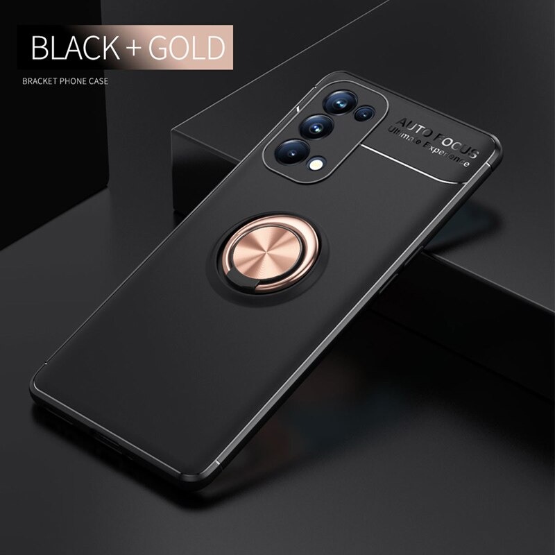 เคส OPPO Reno 6Z 5G #เคสฝาหลัง Soft TPU Finger Ring Kickstand (แผ่นโลหะแบบ Built-in) Soft TPU (สินค้าตัวอย่างสินค้าจริงตรงตามรุ่น)