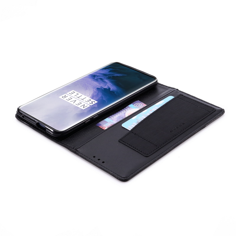 Case Oneplus 7 Pro #เคสแบบฝาพับ MUXMA หนัง PU ออกแบบสีทูโทนมีช่องเสียบบัตร PU Leather Magnetic Wallet