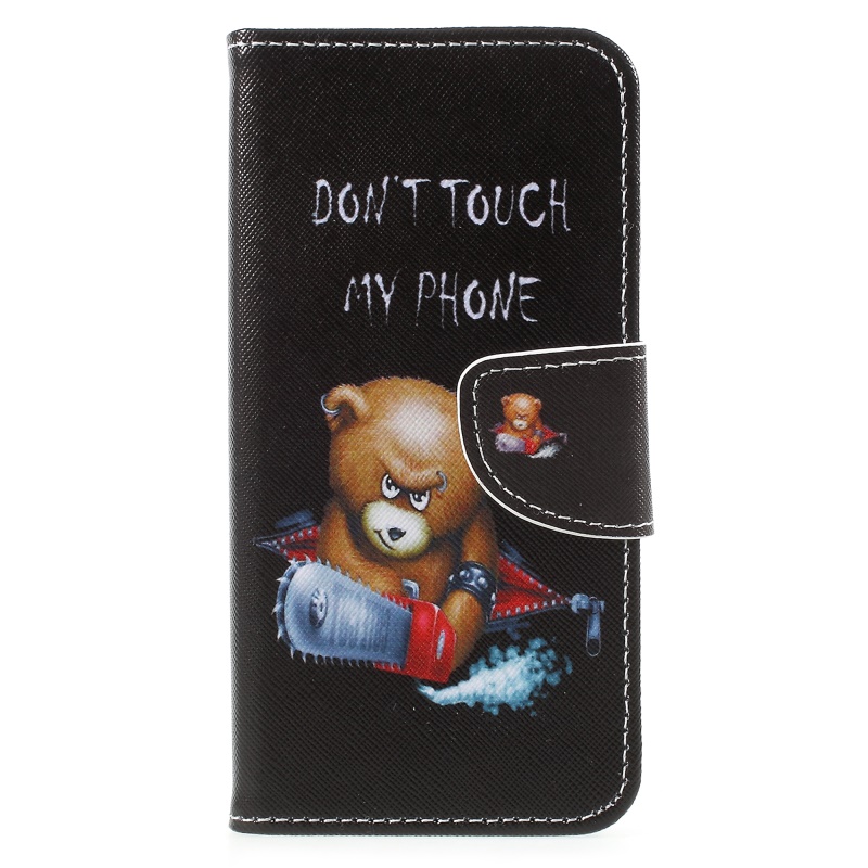 Case Huawei P30 #เคสฝาพับหนัง PU Cross Texture Patterned Leather Wallet Cover พิมพ์ลายน่ารักๆ