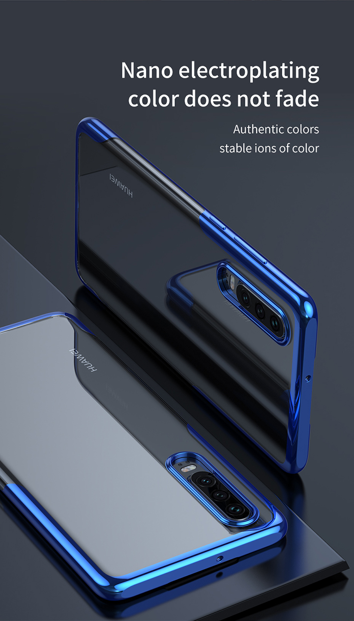 Case Huawei P30 #เคสฝาหลัง BASEUS Shining Series Plated TPU