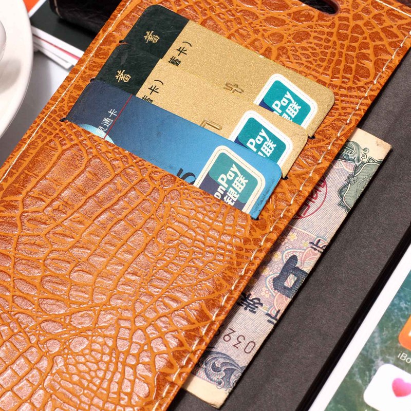 เคส Samsung Galaxy J4+ #เคสฝาพับหนัง PU ผิวหนังจระเข้ Crocodile Texture Splicing PU Leather