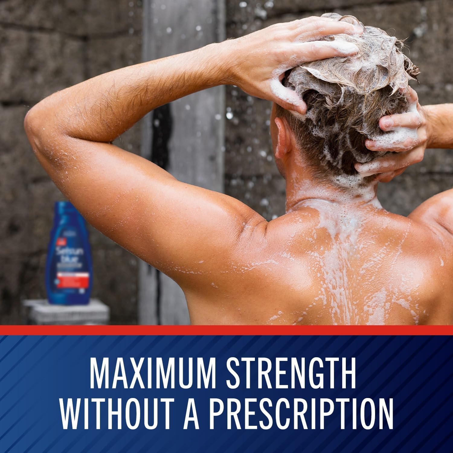 (Pre Order) Selsun Blue® Men's Care Medicated Antidandruff Shampoo, Maximum Strength Scalp Treatment With Selenium Sulfide แชมพูขจัดรังแค สำหรับผู้ชาย