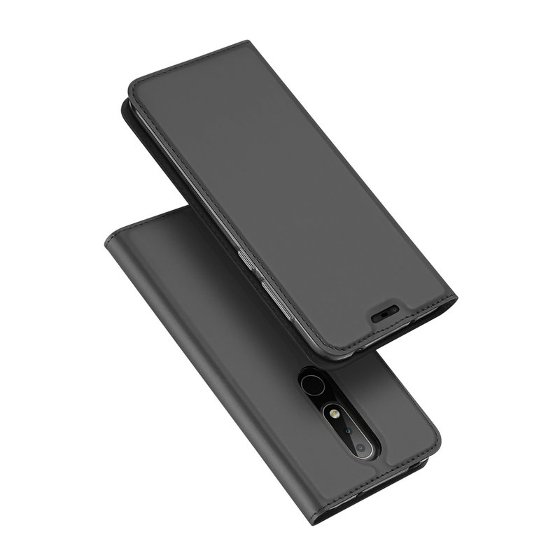 เคส Nokia X6 (2018) #เคสฝาพับ Skin Pro Series Leather Stand Case คุณภาพดีราคาถูก