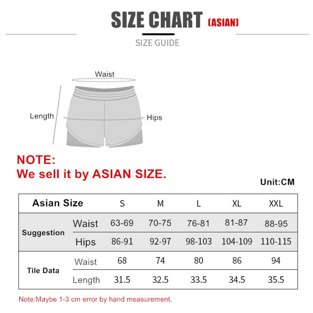 กางเกงวิ่ง ขาสั้นผู้หญิง 2-in-1 มีซับใน มีซิปกระเป๋าหลัง ARSUXEO (G7)