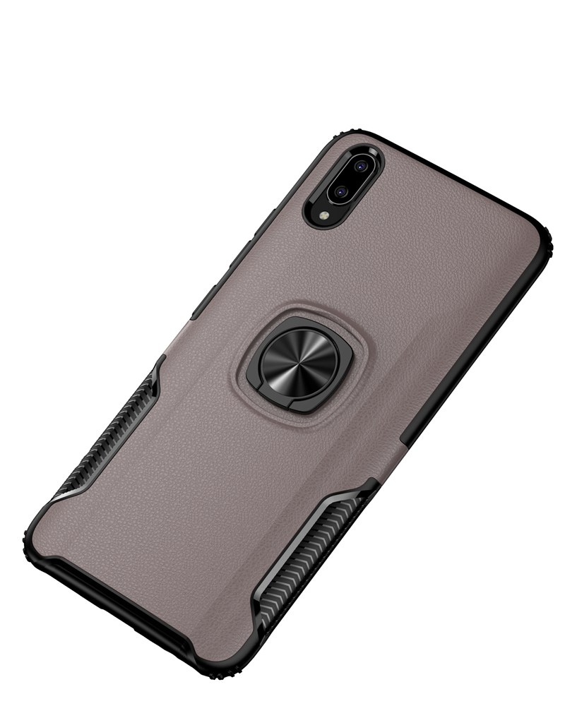 Case vivo V11 / V11 Pro #เคสฝาหลังหนังPU ANGIBABE TPU + PC Hybrid มีแหวนสวมนิ้วติดแม่เหล็ก