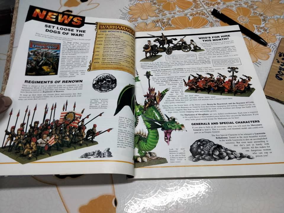 นิตยสาร White Dwarf no.225 October 1998 - Games Workshop Monthly. Warhammer Armies Dogs of War.