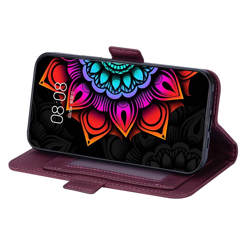 เคส Samsung Galaxy S20 FE / S20 FE 5G #เคสฝาพับหนัง PU แบบกระเป๋าสตางค์พิมพ์ลาย