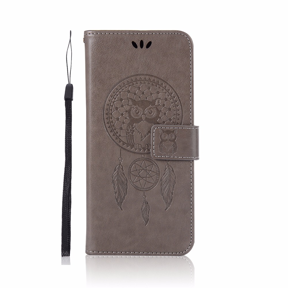 Case Xiaomi Redmi 5 Plus #เคสฝาพับแบบกระเป๋าสตางค์ฝาพับหนัง PU ลายนกฮูก