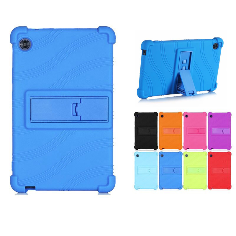 เคส Huawei MatePad T8 8 นิ้ว #เคสฝาหลังซิลิโคนนิ่มมีขาตั้ง Soft Silicone Case Back Cover with Stand